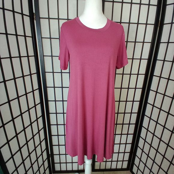 MOLERANI NWT Women's Casual Plain Simple T-Shirt Loose Dress Size Medium - Picture 1 of 7